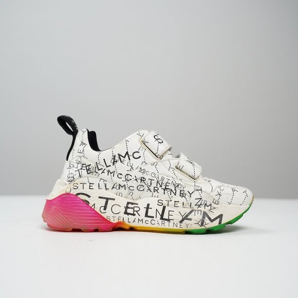 Stella Mccartney Graffiti Rainbow Vegan Leather Sneakers - Picture 3 of 6